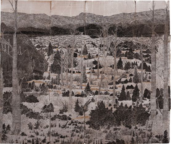 Small House by Yuki Saegusa contemporary artwork Painting