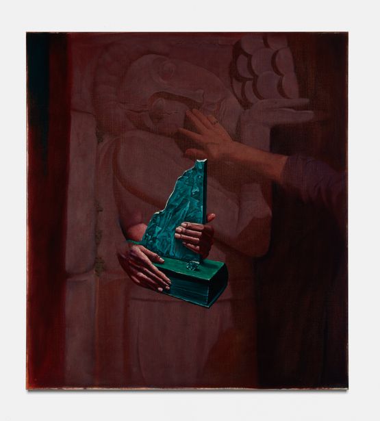 Fragments and ornaments by Bendt Eyckermans contemporary artwork Painting