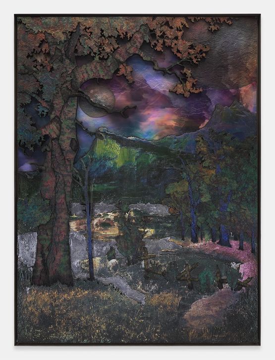 Desolation after Cole  Bierstadt by Matthew Day Jackson contemporary artwork Painting