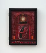 Red Vision at the Villa by Betye Saar contemporary artwork mixed media