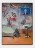 The Hotel Room 2 by Adrian Ghenie contemporary artwork Painting