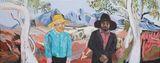 Vincent and Vincent by Vincent Namatjira contemporary artwork painting works on paper