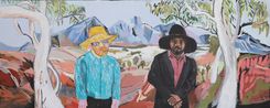 Vincent and Vincent by Vincent Namatjira contemporary artwork Painting