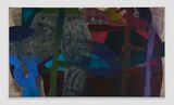 wrestled with a lion now levitating by Kaveri Raina contemporary artwork painting