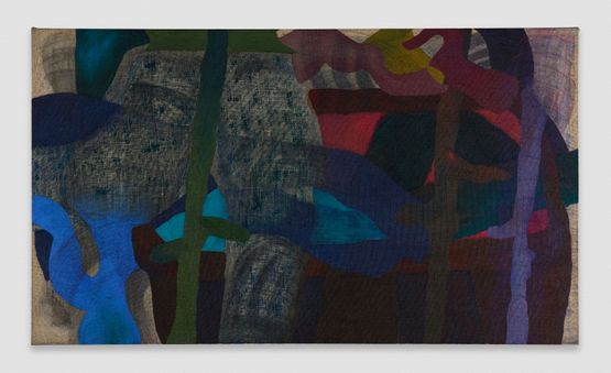 wrestled with a lion now levitating by Kaveri Raina contemporary artwork Painting