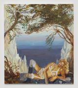 Chalk Cliffs after CDF by Janet Werner contemporary artwork painting