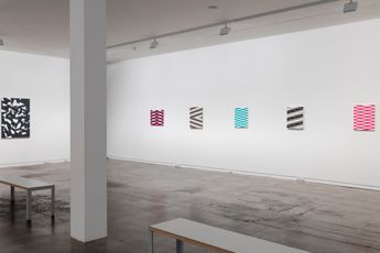Contemporary art exhibition Selina Foote Jeena Shin  Jan van der Ploeg Over Under Sideways Down at Two Rooms Auckland New Zealand