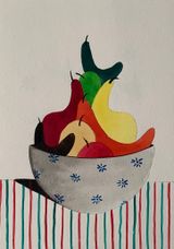 Fruit by Nicolas Party contemporary artwork works on paper
