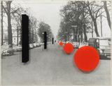 King George V Avenue Cardiff by Derek Boshier contemporary artwork mixed media painting