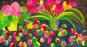 Apples in Summer Night by Walasse Ting contemporary artwork Painting