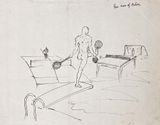 Mans Nature Action by Antonio Mak contemporary artwork works on paper