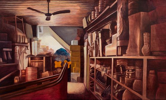 Closing Shop by Gao Yuan contemporary artwork Painting