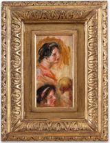 Esquisse de tetes - fragment by Pierre-Auguste Renoir contemporary artwork painting