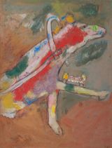 Animal fabuleux  Fabel-Tier by Marc Chagall contemporary artwork painting works on paper drawing