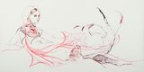 La Grand Odalisque by Rodolpho Parigi contemporary artwork drawing