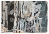 Barcelona Barri Gotic by Marc Desgrandchamps contemporary artwork painting works on paper