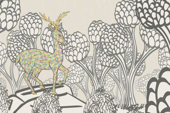 Contemporary art exhibition Jakkai Siributr The Legend Of The Rainbow Stag at The Queensland Art Gallery  Gallery of Modern Art QAGOMA Brisbane Australia