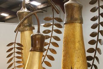 Contemporary art exhibition Paul Dibble The Gold of the Kowhai at Gow Langsford Gallery Auckland City New Zealand