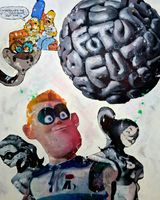 Future Super hero by Kiwoong Park contemporary artwork painting