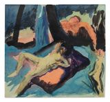 Composition II Susanna im Bade by August Macke contemporary artwork works on paper
