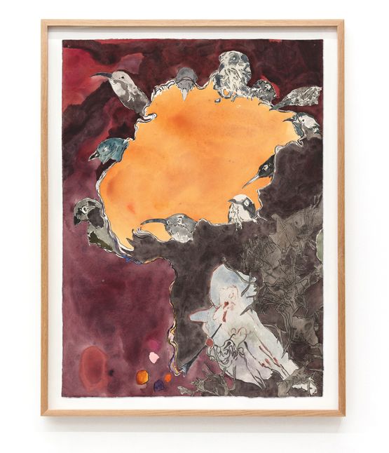 Birdsong by Adam Lee contemporary artwork Works on Paper