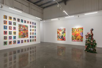 Contemporary art exhibition Larry Amponsah The Soil From Which We Came at Lawrie Shabibi Dubai United Arab Emirates