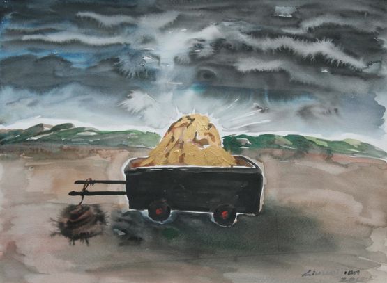 Gold is Noun 4 by Liu Weijian contemporary artwork Works on Paper
