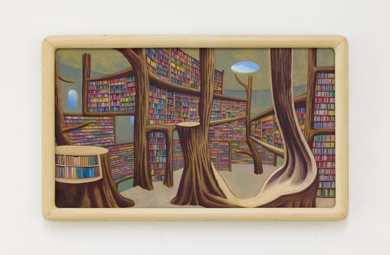 Flyers Planets Library by Gao Yuan contemporary artwork Painting