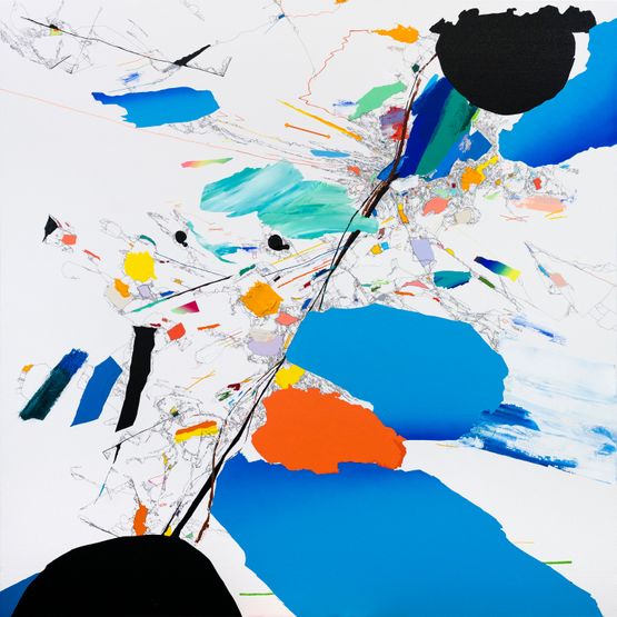 Growing 1515 by Zhu Peihong contemporary artwork Painting