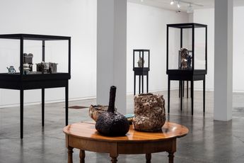 Contemporary art exhibition Curated by Denis OConnor HANDBUILT made in clay at Two Rooms Auckland New Zealand