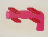 Composition No. 74 by Ion Bitzan contemporary artwork works on paper