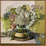Tile 15 Rapunzels Garden by Sam Michelle contemporary artwork painting