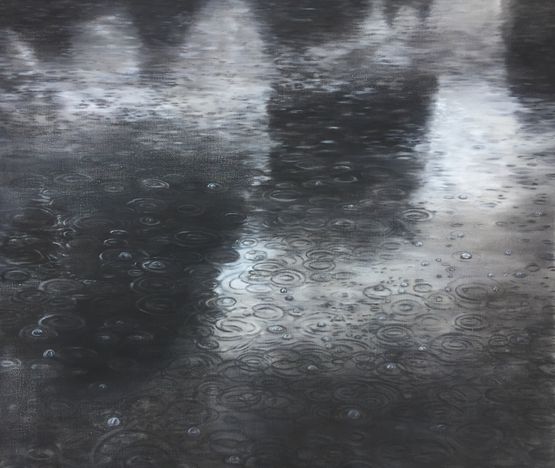 Lake of Rain No. 1 by Meng Huang contemporary artwork Painting