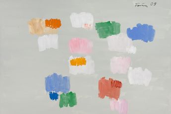 Contemporary art exhibition Gunther Forg Tupfenbilder at Hauser  Wirth London United Kingdom