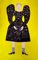 When the Wagner Group is declared a terrorist organisation under UK legislation and you think about the world and life and the future. by Frida Wannerberger contemporary artwork painting