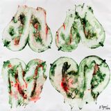 Triumph of the Heart by Barthelemy Toguo contemporary artwork painting works on paper
