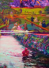Melawan arus You have that privilege and we have to deal with this shit by Zico Albaiquni contemporary artwork painting works on paper