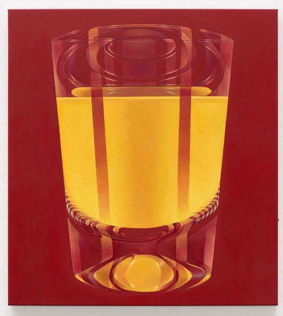 Orange Juice Liquids 28 by Rene Wirths contemporary artwork Painting