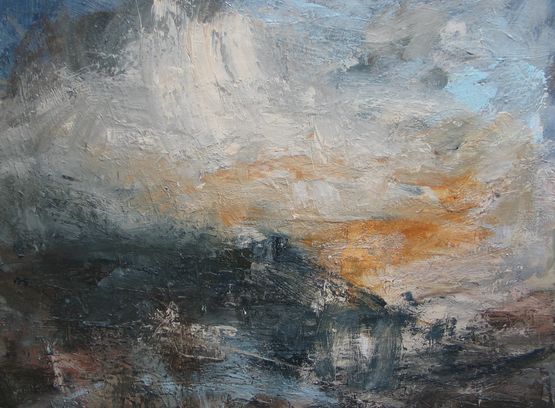 The Sky and the Land by Louise Balaam contemporary artwork Painting