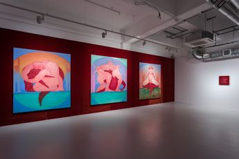 Contemporary art exhibition Sofia Mitsola Aquamarina Crocodilian tears at Pilar Corrias Eastcastle Street United Kingdom