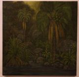 And then beyond the humidity an un - surveyed landscape glistened Seychelles by Sahil Naik contemporary artwork painting
