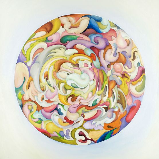 Wonky Mandala by Maoka Ueda contemporary artwork Painting
