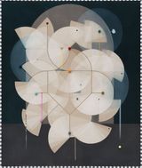 Crying-fish tree by Matthias Bitzer contemporary artwork painting drawing mixed media