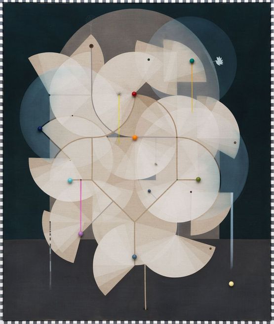 Crying-fish tree by Matthias Bitzer contemporary artwork Painting