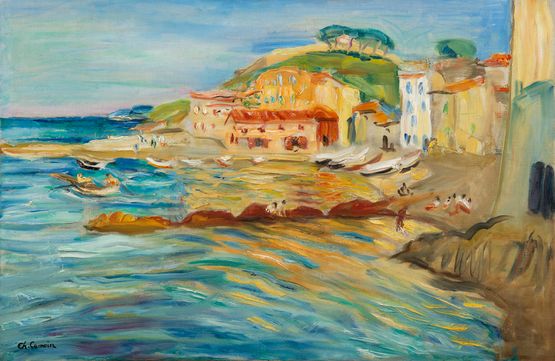 La Ponche a Saint-Tropez by Charles Camoin contemporary artwork Painting