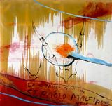 The Conversion of St. Paolo Malfi by Julian Schnabel contemporary artwork painting works on paper
