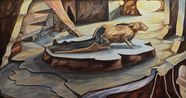 The remains of time by Prabhakar Pachpute contemporary artwork Painting