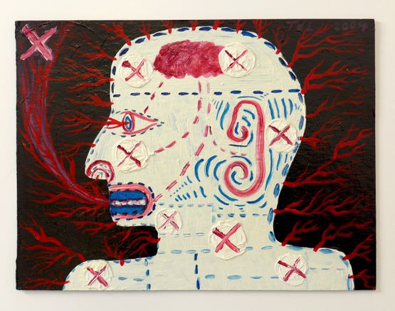 Untitled Head by Tony De Lautour contemporary artwork Painting