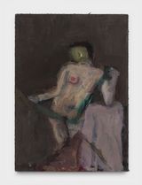Leaning Nude by Janice Nowinski contemporary artwork painting works on paper