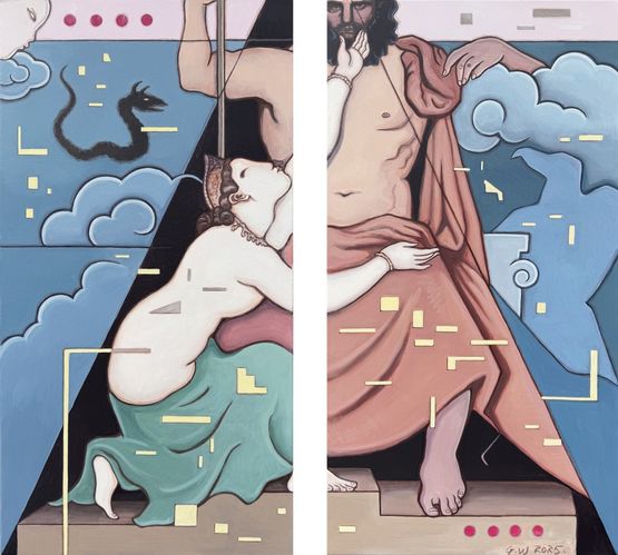 Layered Imagery no. 8 by Guan Wei contemporary artwork Painting